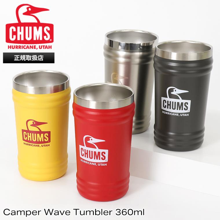 チャムス CHUMS タンブラー Camper Wave Tumbler 360ml キャンパー ウェーブ ステンレスタンブラー ボトル 軽量 ロゴ 2026年秋冬 新作 CH62-2126 | ブランド [正規取扱店]