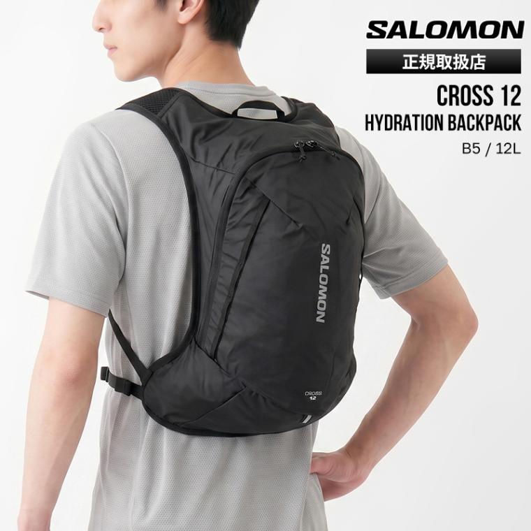 サロモン SALOMON バックパック クロス CROSS 12 デイパック メンズ レディース ハイドレーションバッグ 軽量 リュック トレイルランニング ロゴ 12L 2026年秋冬 新作 LC2185700 | ブランド [正規取扱店]