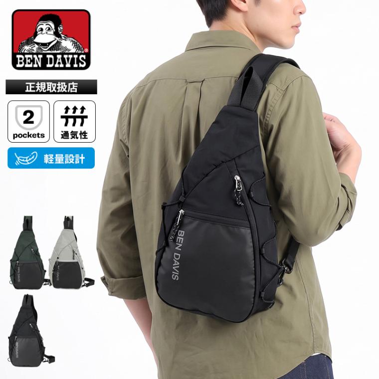 ベンデイビス BEN DAVIS ボディバッグ LARGE ONE SHOULDER ワンショルダー スリングバッグ メンズ レディース 斜め掛け 軽量 ロゴ 2026年秋冬 新作 BDW-8504 | ブランド [正規取扱店]