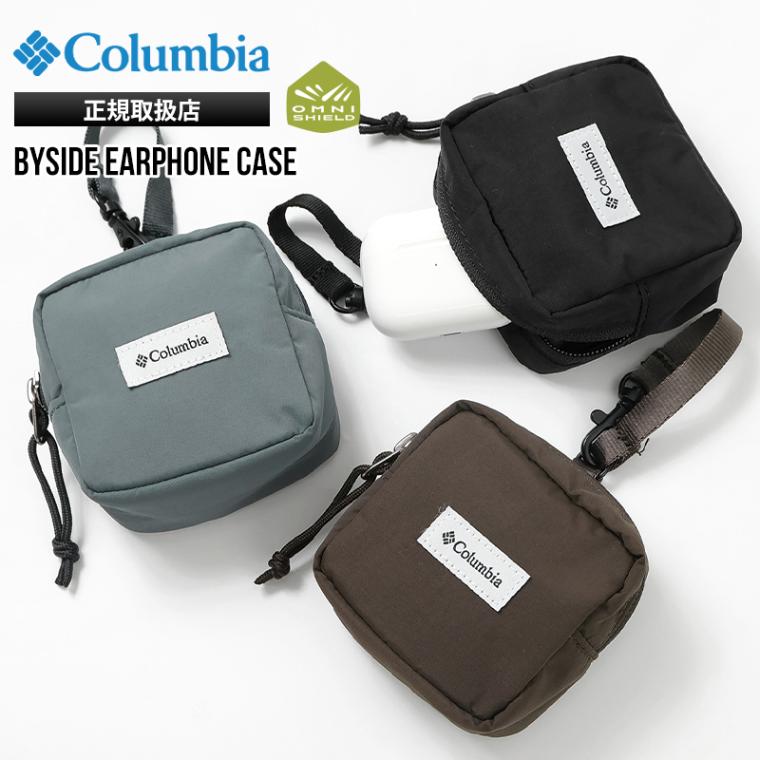 コロンビア Columbia イヤホンケース バイサイド イヤホン ケース ミニポーチ 小物入れ ストラップ付き オムニシールド 撥水 軽量 ロゴ 無地 2026年秋冬 新作 PU2446 | ブランド [正規取扱店]
