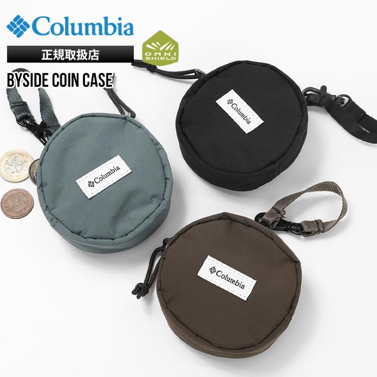 コロンビア Columbia コインケース バイサイド コイン ケース 丸型 小銭入れ ミニポーチ 小物入れ ストラップ付き オムニシールド 撥水 軽量 ロゴ 無地 2026年秋冬 新作 PU2447 | ブランド [正規取扱店]