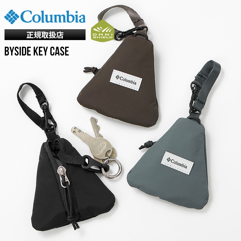 コロンビア Columbia キーケース バイサイド キーカバー キーホルダー ケース ミニポーチ 三角形 小物入れ ストラップ付き  オムニシールド 撥水 軽量 ロゴ 無地 2026年秋冬 新作 PU2448 | ブランド [正規取扱店]
