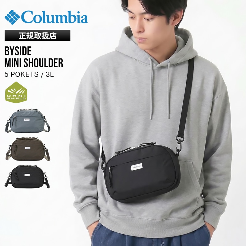 コロンビア Columbia ショルダーバッグ Byside Mini Shoulder バイサイド ミニショルダー 3L メンズ レディース 斜め掛け アウトドア オムニシールド 撥水 軽量 ロゴ 2026年秋冬 新作 PU7278 | ブランド [正規取扱店]