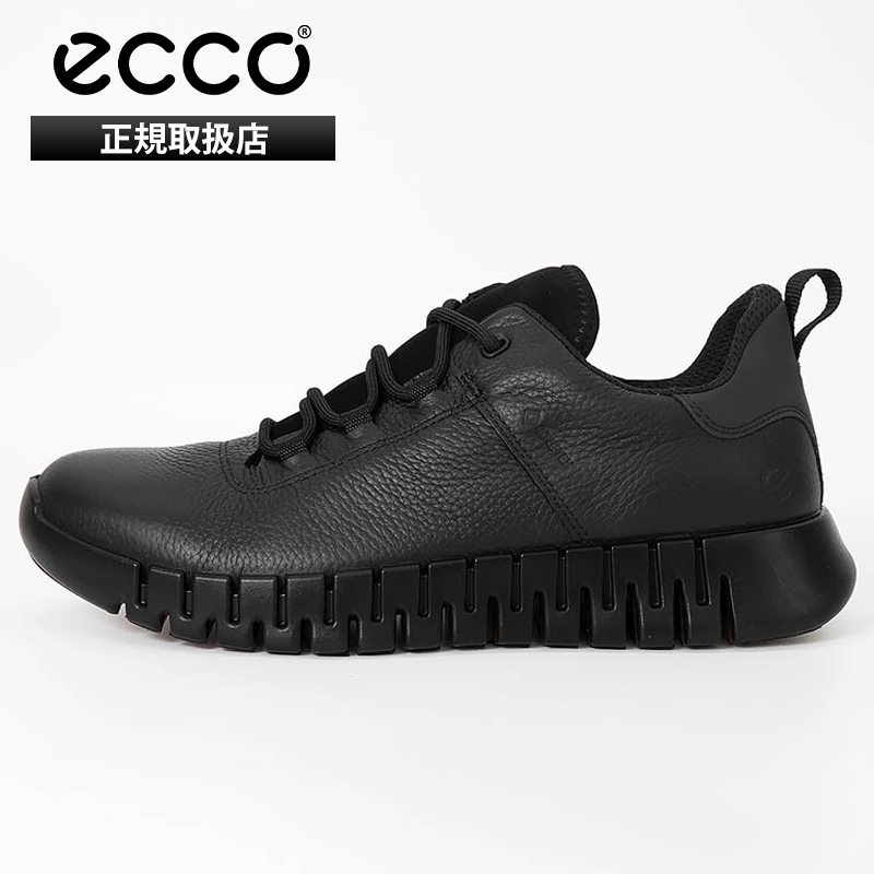 エコー ECCO スニーカー メンズ グルーヴ Gruuv M ゴアテックス ウォーキングシューズ レザー 靴 シューズ 軽量 GORE-TEX 防水 2026年秋冬 新作 ブラック 52522401001 | ブランド [正規取扱店]