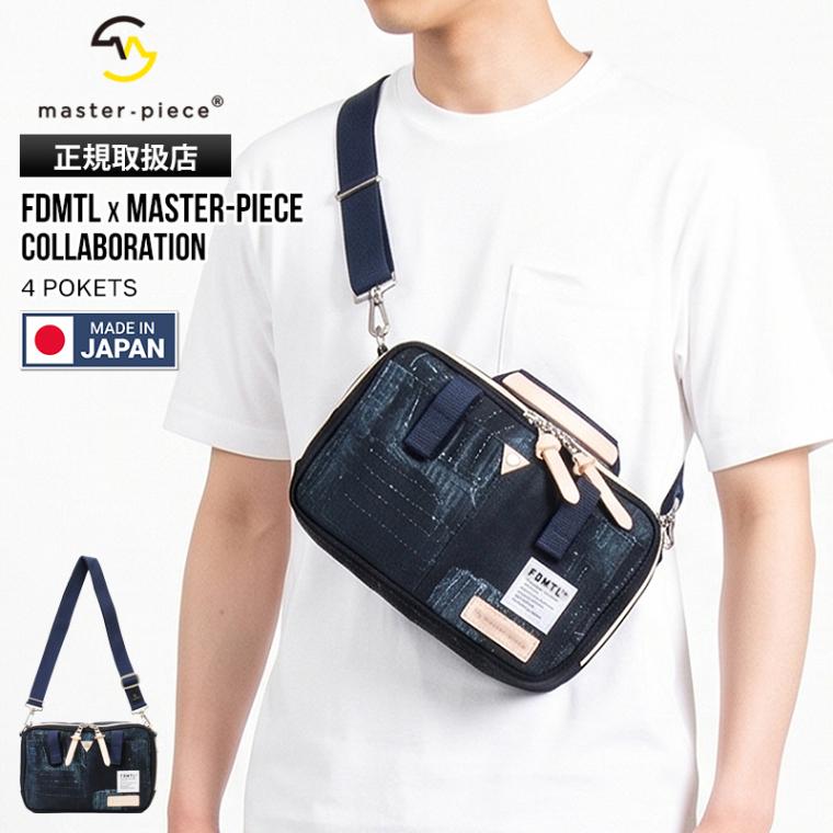 マスターピース master-piece ショルダーバッグ FDMTL Collaboration ファンダメンタル コラボレーション Link リンク サコッシュ コラボ デニム パッチワーク メンズ 斜め掛け 日本製 2026年秋冬 新作 02347-FD4 | ブランド [正規取扱店]
