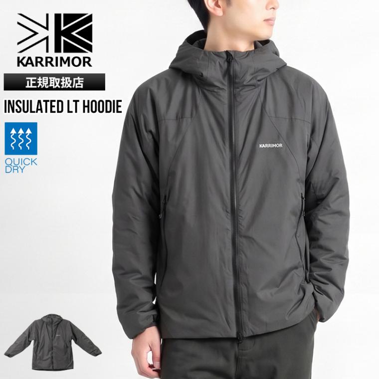 カリマー KARRIMOR ジャケット 長袖 insulated LT hoodie インシュレーションフーディー コンプレッションバッグ付き メンズ アウター 服 防風 撥水 中綿 保温 軽量 2026年秋冬 新作 無地 ロゴ M/L 101652 | ブランド [正規取扱店]
