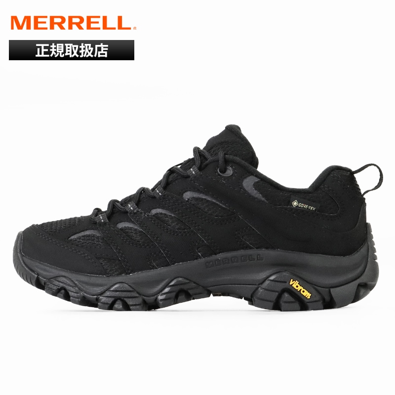 メレル MERRELL スニーカー レディース モアブ 3 シンセティック ゴアテックス MOAB 3 SYNTHETIC GTX ハイキングシューズ ブラック 靴 2026年春夏新作 2026SS J500426 BLACK/BLACK | ブランド [正規取扱店]