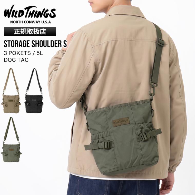 ワイルドシングス WILD THINGS ショルダーバッグ STORAGE SHOULDER S ストレージ ショルダー 5L ミリタリー ラジオバッグ ミニショルダー メンズ レディース アウトドア 斜め掛け 横型 ロゴ 2026年秋冬 新作 W7018 | ブランド [正規取扱店]