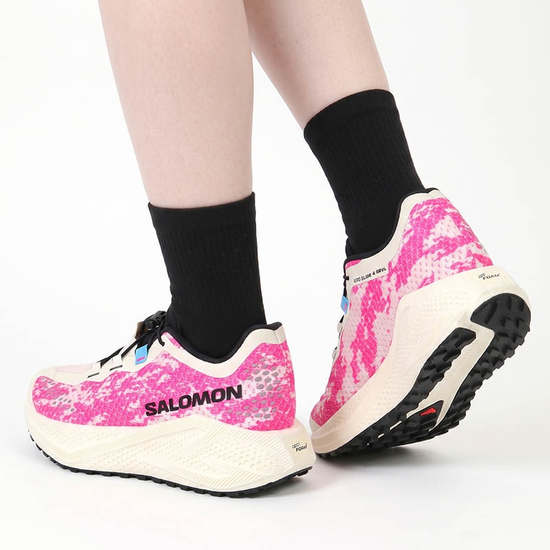 サロモン SALOMON スニーカー レディース エアロ グライド グラベル AERO GLIDE 4 GRVL W ランニングシューズ ジョギング 靴 シューズ 軽量 ピンク L49175400 | ブランド [正規取扱店]