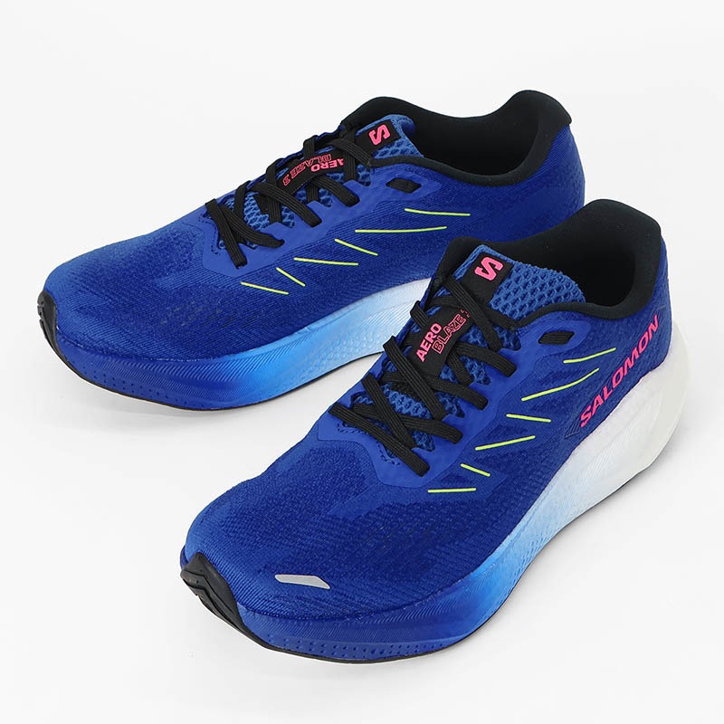 サロモン SALOMON スニーカー メンズ エアロ ブレイズ 3 AERO BLAZE 3 ランニングシューズ ジョギング ブルー 靴 シューズ 軽量 L49105600 | ブランド [正規取扱店]