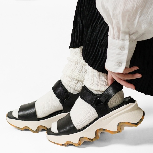 ソレル SOREL サンダル レディース キネティックインパクト ワイストラップ ハイサンダル KINETIC IMPACT Y-STRAP HIGH  SANDAL ブラック 靴 NL4962 013 Black Chalk | ブランド [正規取扱店] | ブランドから探す,S / T / U, SOREL | VIOLAL（ビオラル）BAG & LUGGAGE ソレル SOREL キネティックインパクトワイストラップハイサンダル ホワイト