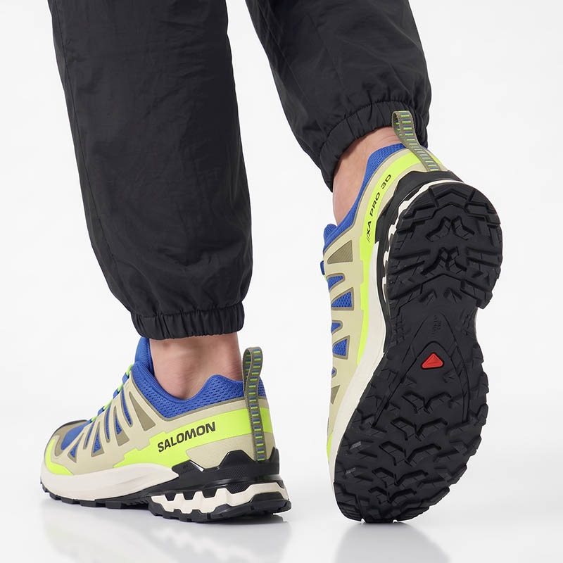 サロモン SALOMON スニーカー メンズ XA PRO 3D V9 トレイルランニングシューズ ジョギング トレラン ランニング アウトドア 靴 シューズ 軽量 ブルー L49145500 | ブランド [正規取扱店]