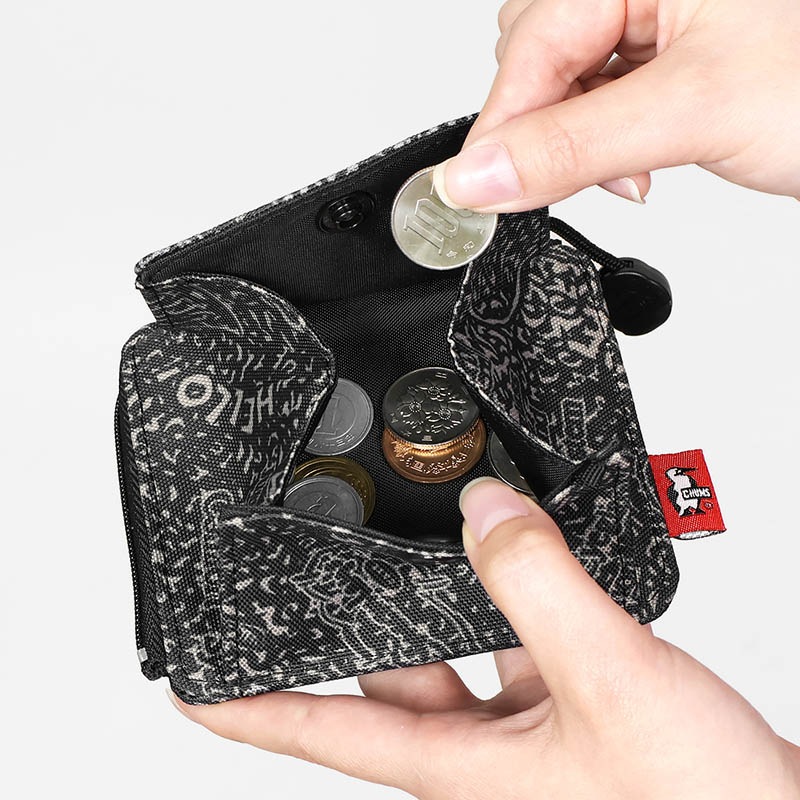 チャムス CHUMS ミニ財布 リサイクル エル シェイプト ジップウォレット Recycle L-Shaped Zip Wallet L字型 財布 コインケース メンズ レディース ロゴ 軽量 各色 CH60-3996 | ブランド [正規取扱店]