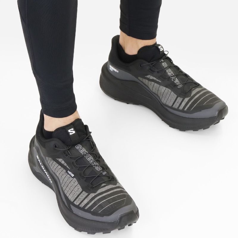 サロモン SALOMON スニーカー メンズ レディース ジェネシス ワイド GENESIS 2 WIDE トレイルランニングシューズ ジョギング トレラン ランニング アウトドア 靴 2026年秋冬 新作 ブラック L45388500 | ブランド [正規取扱店]