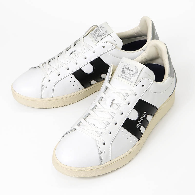 モーブス mobus スニーカー メンズ マルセロ MARCELO ホワイト WHITE/BLACK 靴 日本製 2025SS MJ-2421-1020 01 | ブランド [正規取扱店]