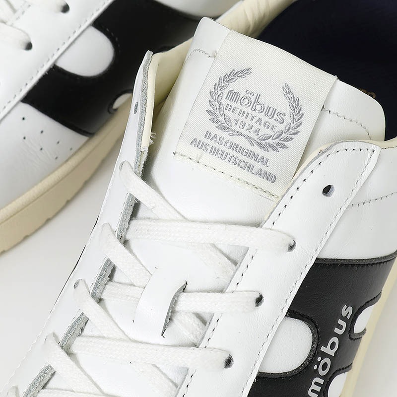 モーブス mobus スニーカー メンズ マルセロ MARCELO ホワイト WHITE/BLACK 靴 日本製 2025SS MJ-2421-1020 01 | ブランド [正規取扱店]