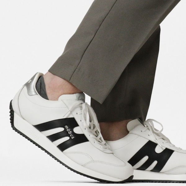 モーブス mobus スニーカー メンズ ヤン JAN ホワイト WHITE/BLACK 靴 日本製 2025SS MJ-2410-1020 01 | ブランド [正規取扱店]