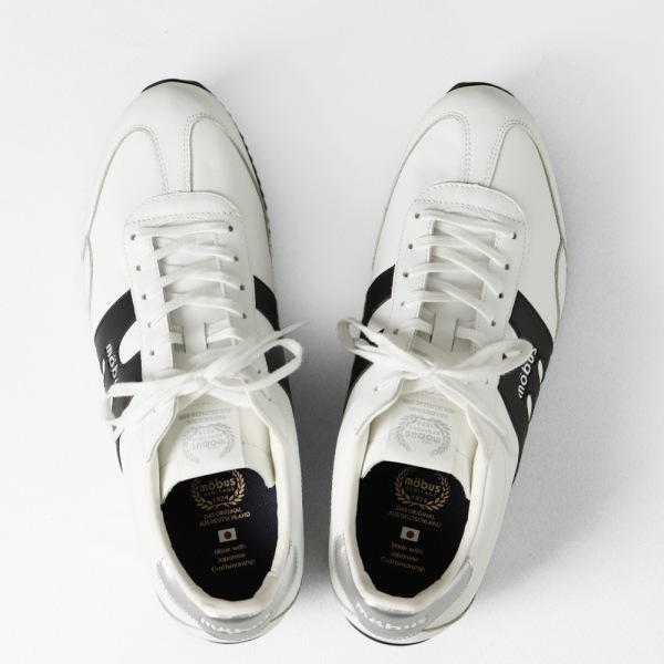 モーブス mobus スニーカー メンズ ヤン JAN ホワイト WHITE/BLACK 靴 日本製 2025SS MJ-2410-1020 01 | ブランド [正規取扱店]