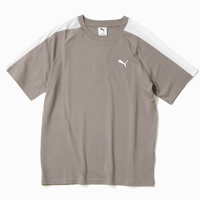 プーマ PUMA Tシャツ 半袖 メンズ T7 スリム トップス スポーティー プーマキャット 服 ロゴ サイドパネル M/L/XL 2026年秋 新作 631875 | ブランド [正規取扱店]