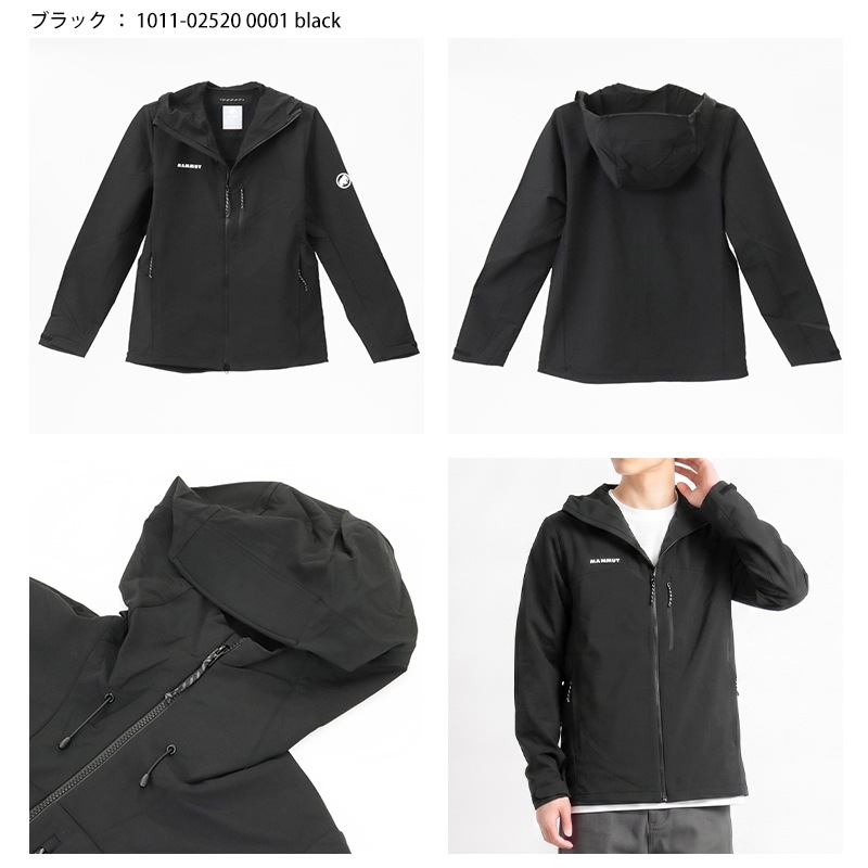 マムート MAMMUT ジャケット トレッカーズ ソフトシェル フーデッド アジアンフィット Trekkers SO Hooded Jacket AF Men メンズ アウター 長袖 服 撥水 S/M/L 2026年秋冬 新作 1011-02520 | ブランド [正規取扱店]