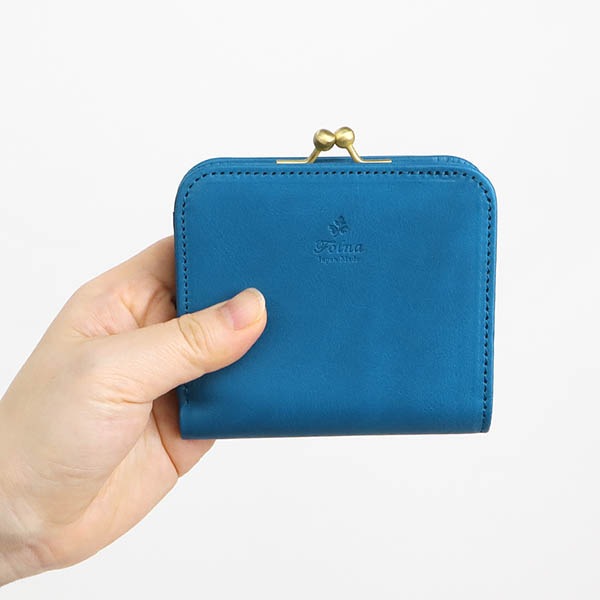 フォルナ Folna 二つ折り財布 ナチュラヌメ がま口 折り財布 メンズ