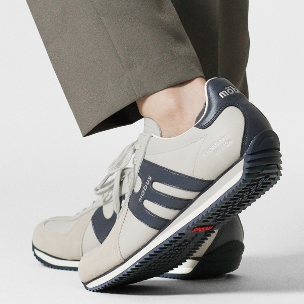 モーブス mobus スニーカー メンズ ドレスデン DRESDEN ライトグレー LT.GREY/SLATE BLUE 靴 2025SS M-2408T-2738 05 | ブランド [正規取扱店]