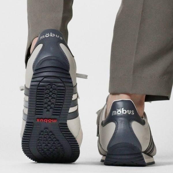 モーブス mobus スニーカー メンズ ドレスデン DRESDEN ライトグレー LT.GREY/SLATE BLUE 靴 2025SS M-2408T-2738 05 | ブランド [正規取扱店]