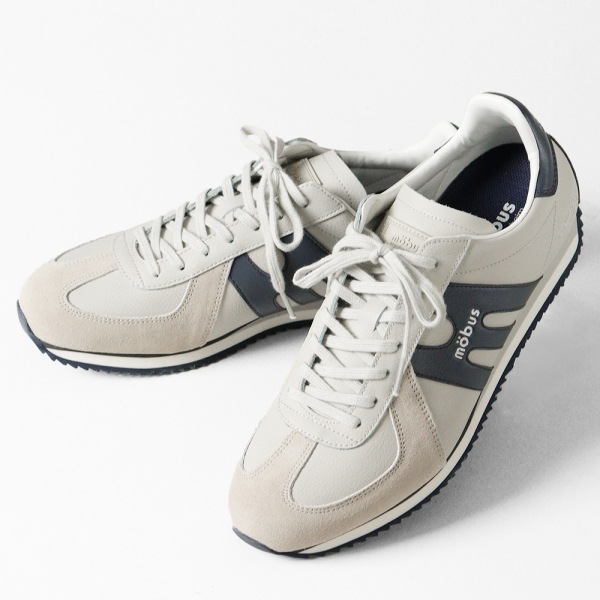 モーブス mobus スニーカー メンズ ドレスデン DRESDEN ライトグレー LT.GREY/SLATE BLUE 靴 2025SS M-2408T-2738 05 | ブランド [正規取扱店]