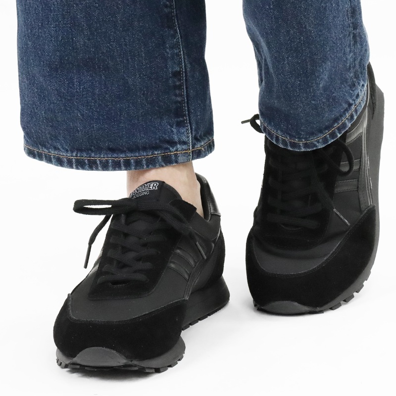 パンサー Panther スニーカー メンズ レディース JOGGING ジョギング 日本製 靴 シューズ 2026SS オールブラック PTJ-0029 ALL BLACK | ブランド [正規取扱店]