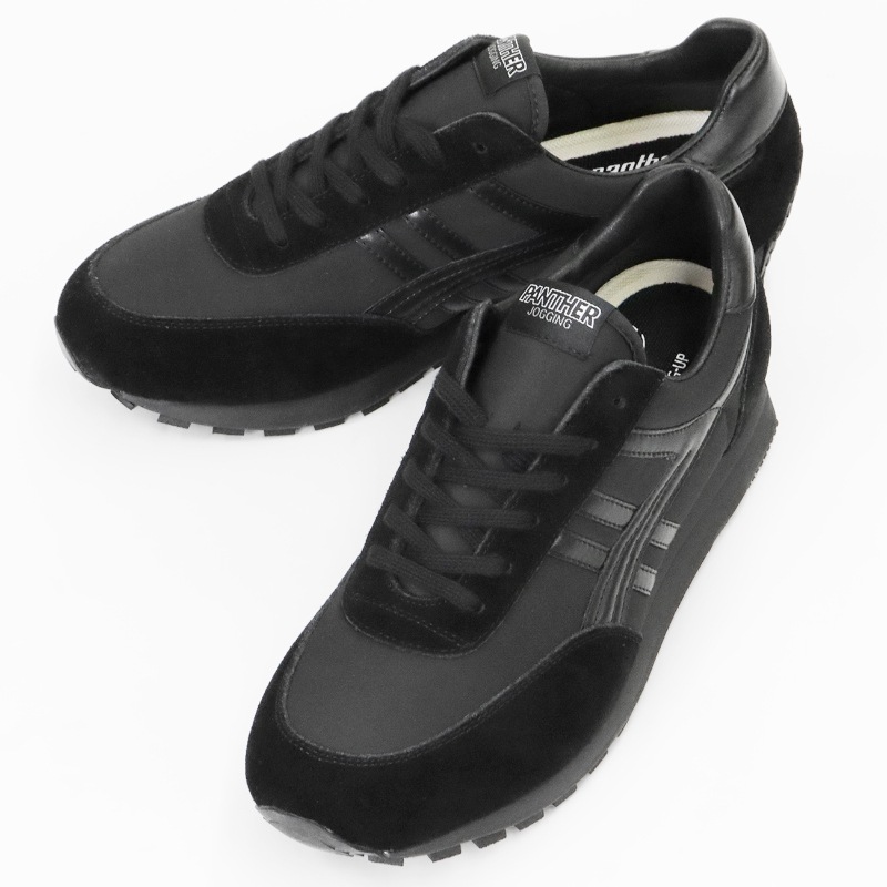 パンサー Panther スニーカー メンズ レディース JOGGING ジョギング 日本製 靴 シューズ 2026SS オールブラック PTJ-0029 ALL BLACK | ブランド [正規取扱店]