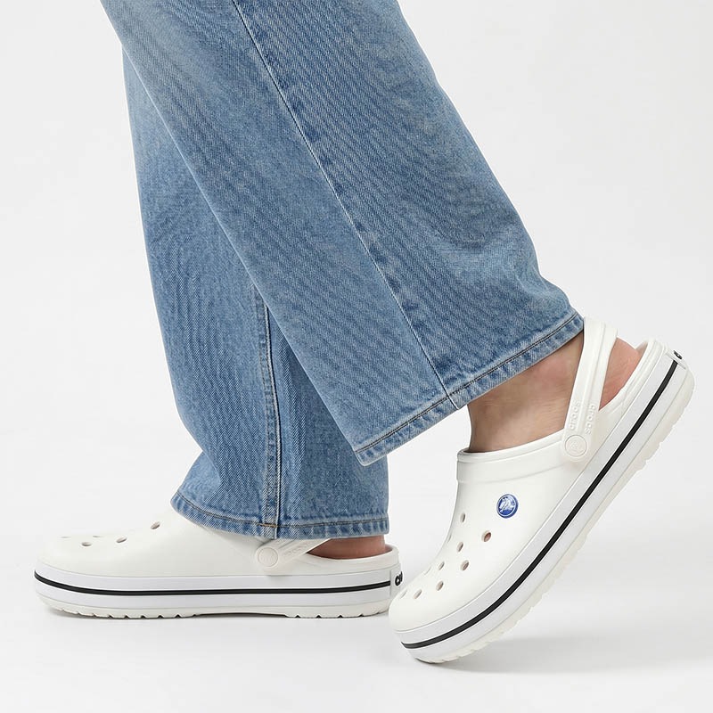 クロックス crocs サンダル クロックバンド クロッグ Crocband Clog メンズ レディース WHITE ホワイト 靴 11016-100 | ブランド [正規取扱店]