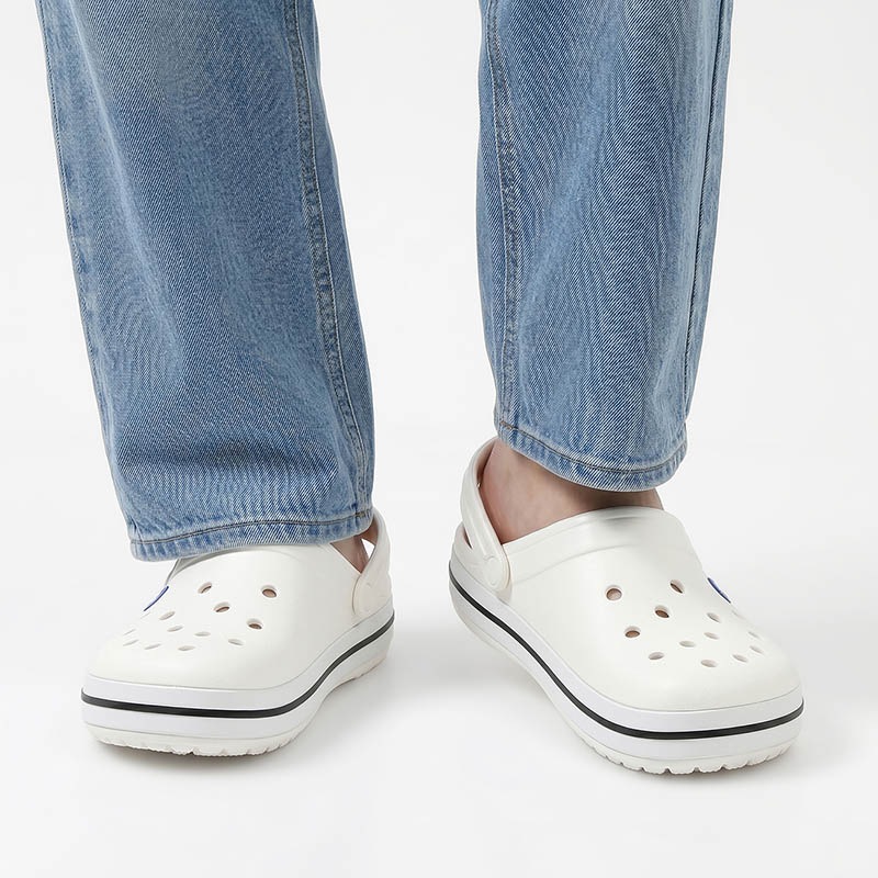 クロックス crocs サンダル クロックバンド クロッグ Crocband Clog メンズ レディース WHITE ホワイト 靴 11016-100 | ブランド [正規取扱店]