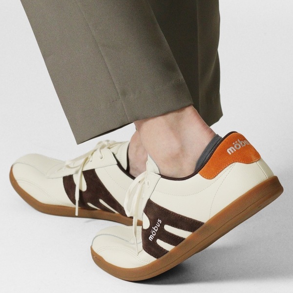 モーブス mobus スニーカー メンズ ニューミュンスター NEW MUNSTER クリーム CREAM/D.BRW/ORANGE 靴 2025SS M-2101T-1342 03 | ブランド [正規取扱店]
