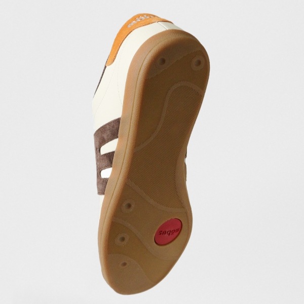 モーブス mobus スニーカー メンズ ニューミュンスター NEW MUNSTER クリーム CREAM/D.BRW/ORANGE 靴 2025SS M-2101T-1342 03 | ブランド [正規取扱店]