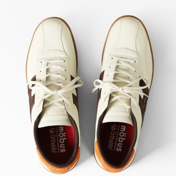 モーブス mobus スニーカー メンズ ニューミュンスター NEW MUNSTER クリーム CREAM/D.BRW/ORANGE 靴 2025SS M-2101T-1342 03 | ブランド [正規取扱店]