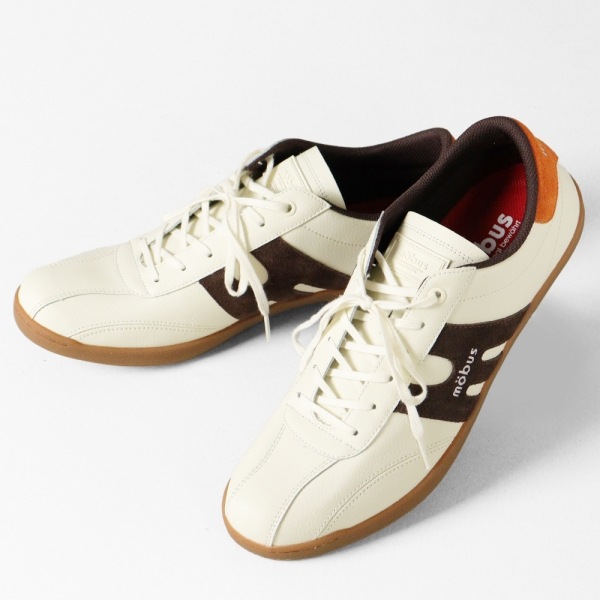 モーブス mobus スニーカー メンズ ニューミュンスター NEW MUNSTER クリーム CREAM/D.BRW/ORANGE 靴 2025SS M-2101T-1342 03 | ブランド [正規取扱店]