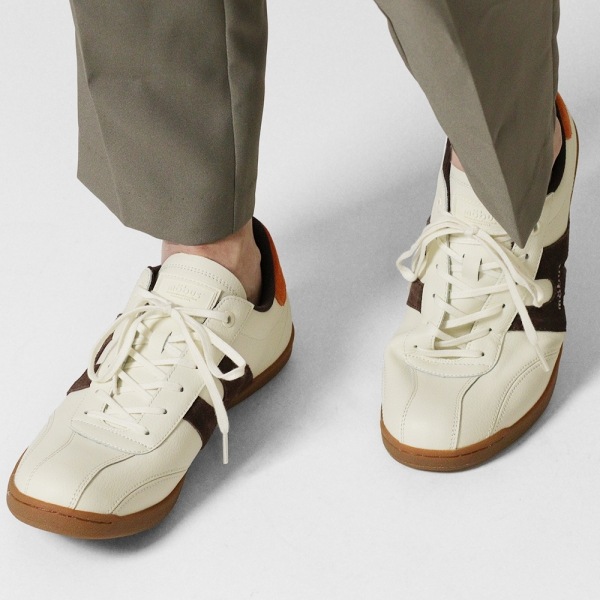 モーブス mobus スニーカー メンズ ニューミュンスター NEW MUNSTER クリーム CREAM/D.BRW/ORANGE 靴 2025SS M-2101T-1342 03 | ブランド [正規取扱店]