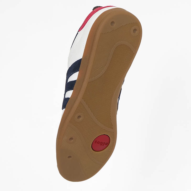 モーブス mobus スニーカー メンズ ニューミュンスター NEW MUNSTER ホワイト WHITE/NAVY/DK.RED 靴 2025SS M-2101T-1080 14 | ブランド [正規取扱店]