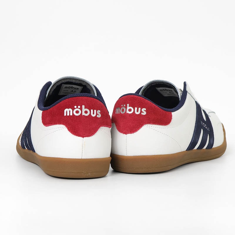 モーブス mobus スニーカー メンズ ニューミュンスター NEW MUNSTER ホワイト WHITE/NAVY/DK.RED 靴 2025SS M-2101T-1080 14 | ブランド [正規取扱店]