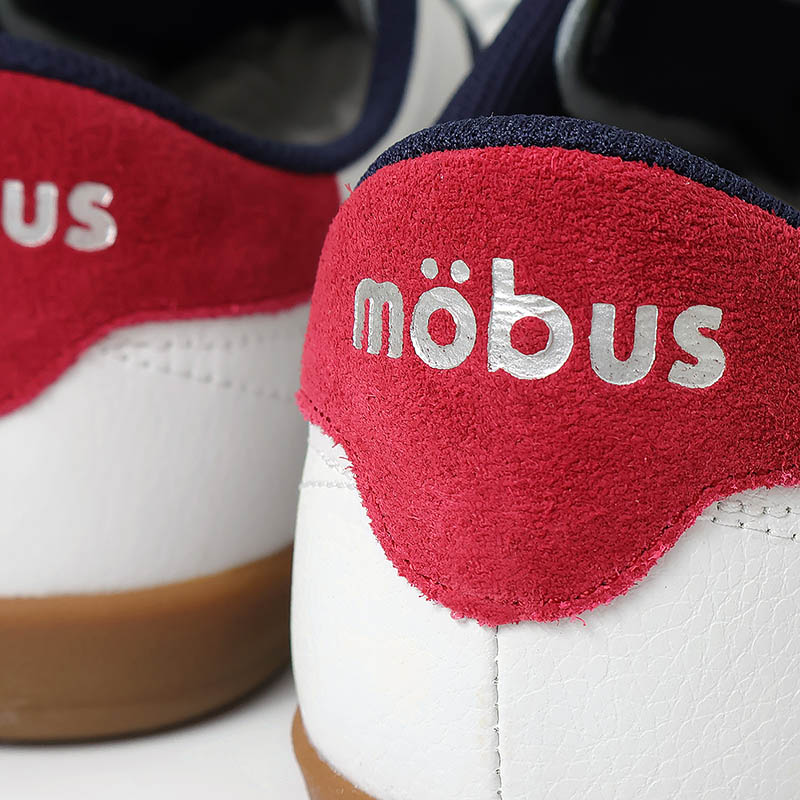 モーブス mobus スニーカー メンズ ニューミュンスター NEW MUNSTER ホワイト WHITE/NAVY/DK.RED 靴 2025SS M-2101T-1080 14 | ブランド [正規取扱店]