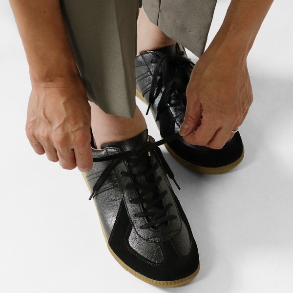 ジャーマントレーナー GERMAN TRAINER スニーカー メンズ レディース ブラック 靴 42500 BLACK | ブランド [正規取扱店]