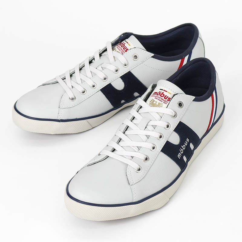 モーブス mobus スニーカー メンズ エッセン ESSEN ホワイト S.WHT/NAVY 靴 2025SS M-1838T-1731 02 | ブランド [正規取扱店]