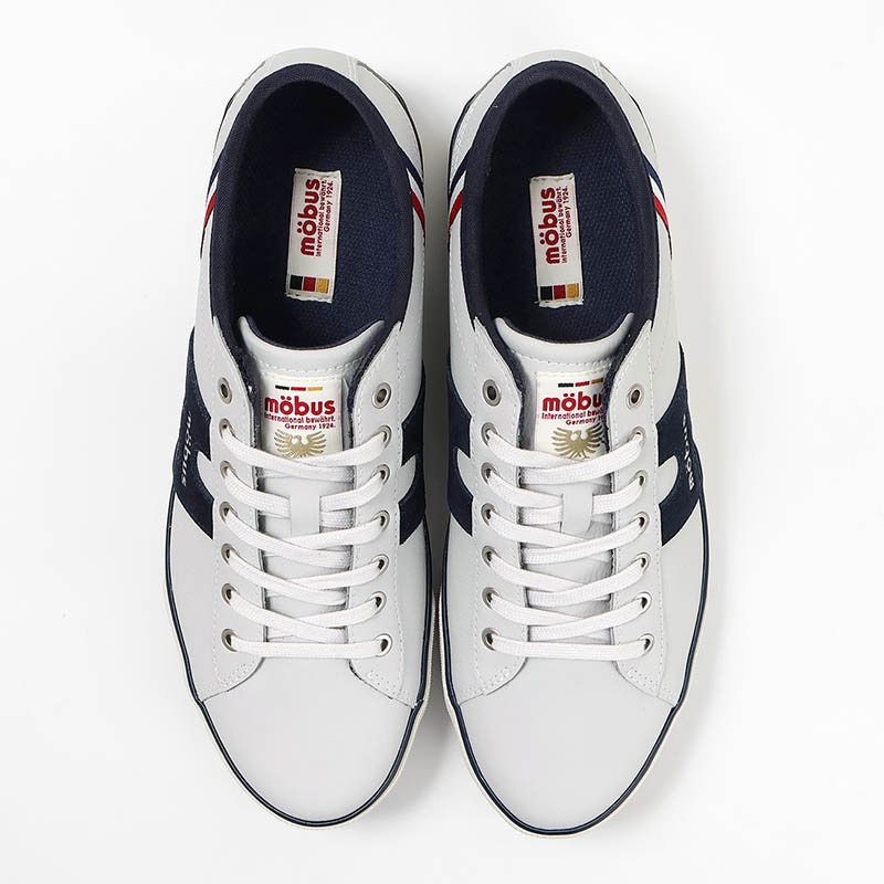 モーブス mobus スニーカー メンズ エッセン ESSEN ホワイト S.WHT/NAVY 靴 2025SS M-1838T-1731 02 | ブランド [正規取扱店]