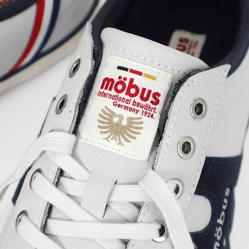 モーブス mobus スニーカー メンズ エッセン ESSEN ホワイト S.WHT/NAVY 靴 2025SS M-1838T-1731 02 | ブランド [正規取扱店]