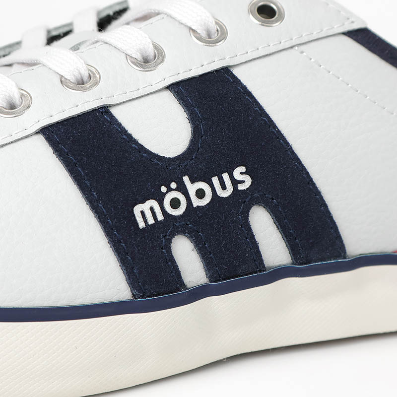 モーブス mobus スニーカー メンズ エッセン ESSEN ホワイト S.WHT/NAVY 靴 2025SS M-1838T-1731 02 | ブランド [正規取扱店]