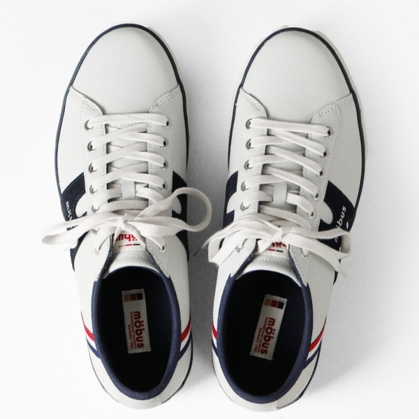 モーブス mobus スニーカー メンズ エッセン ESSEN ホワイト S.WHT/NAVY 靴 2025SS M-1838T-1731 02 | ブランド [正規取扱店]