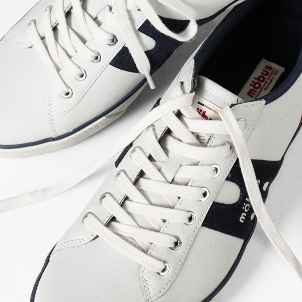 モーブス mobus スニーカー メンズ エッセン ESSEN ホワイト S.WHT/NAVY 靴 2025SS M-1838T-1731 02 | ブランド [正規取扱店]