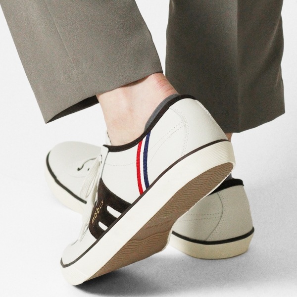 モーブス mobus スニーカー メンズ ESSEN エッセン クリーム CREAM/D.BRW FRANCE 靴 2025SS M-1838T-13FR 05 | ブランド [正規取扱店]