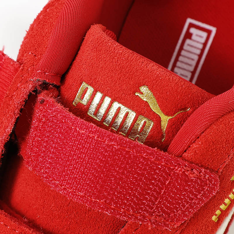 プーマ PUMA キッズ スニーカー スピードキャット SPEEDCAT OG V PS キッズシューズ ジュニア 男の子 女の子 子供 マジックテープ レザー 牛革 靴 刺繍 軽量 スポーティー 2026年秋冬 新作 405960 | ブランド [正規取扱店]