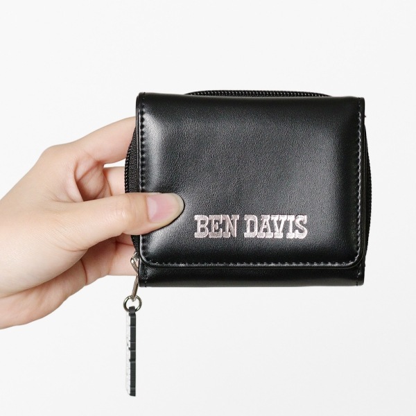 ベンデイビス BEN DAVIS 三つ折り財布 WALLET ミニウォレット メンズ レディース ロゴ ブラック BDW-8395 BLACK | ブランド [正規取扱店]